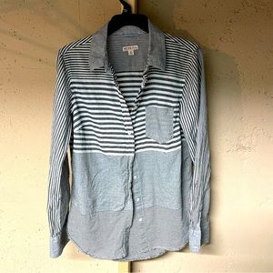 Merona striped long sleeve button up.